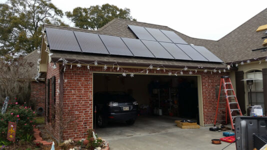 Photo of Solar Panels Installed on a Home